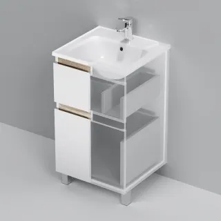 Тумба под раковину Am.Pm X-Joy M85AFSX0502WG напольная белый глянец 50  см